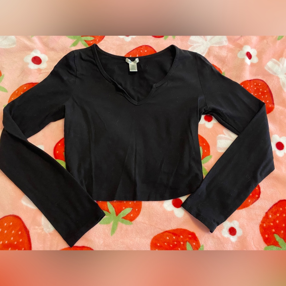 Black Long Sleeve Top